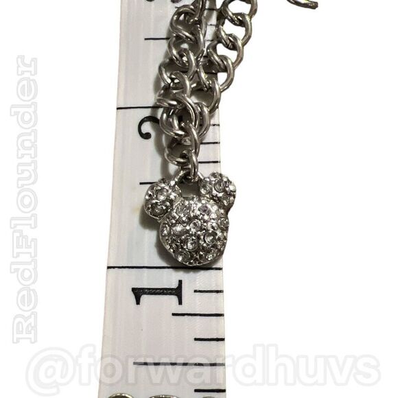 Disney Clear Rhinestone Mickey Mouse Ear Necklace - Sparkling Elegance - Picture 5 of 9